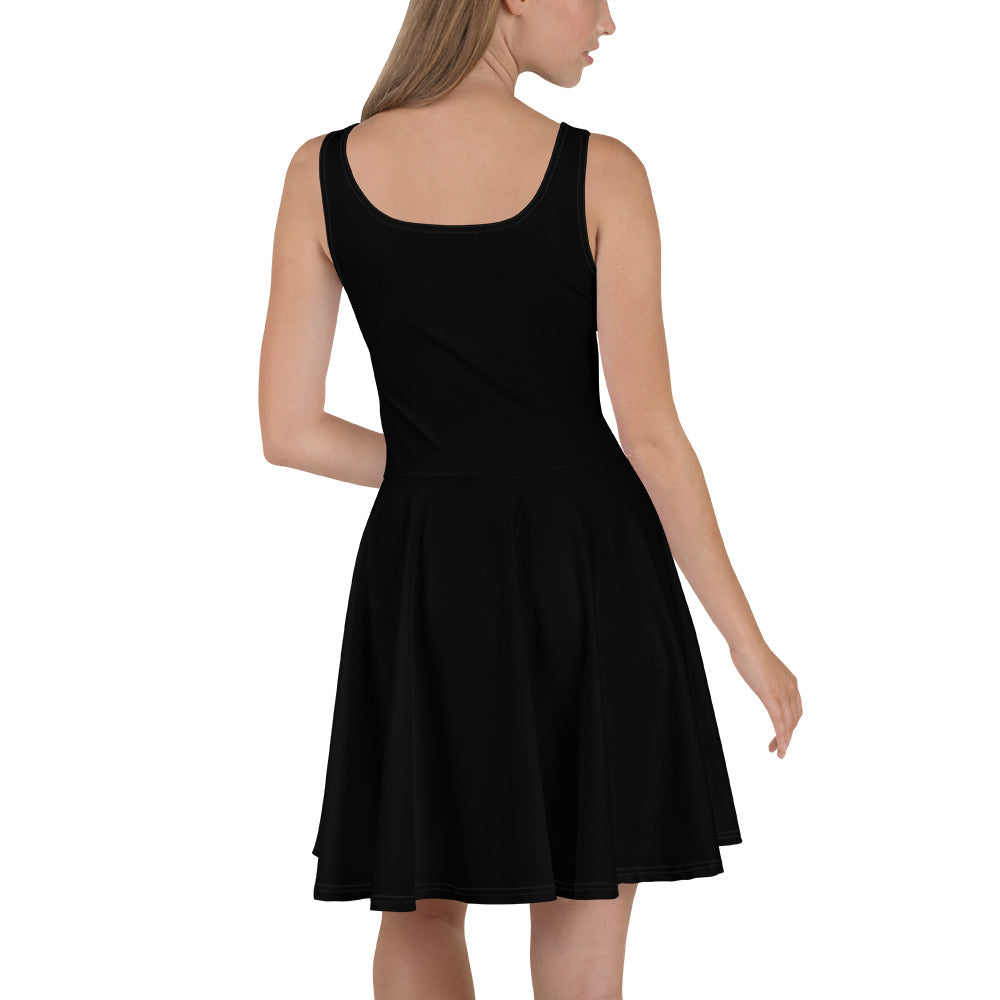 Women Black Scorpio Skater Dress