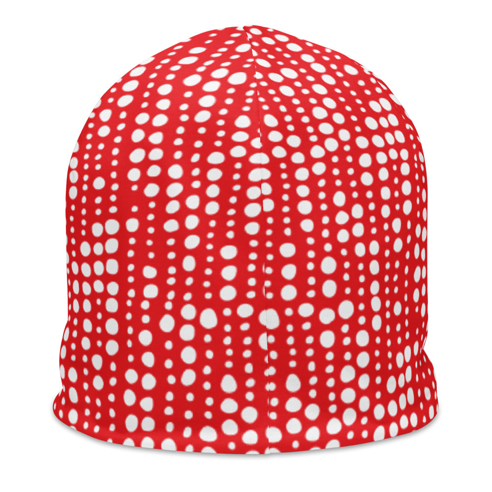 Red Polkadot Beanie