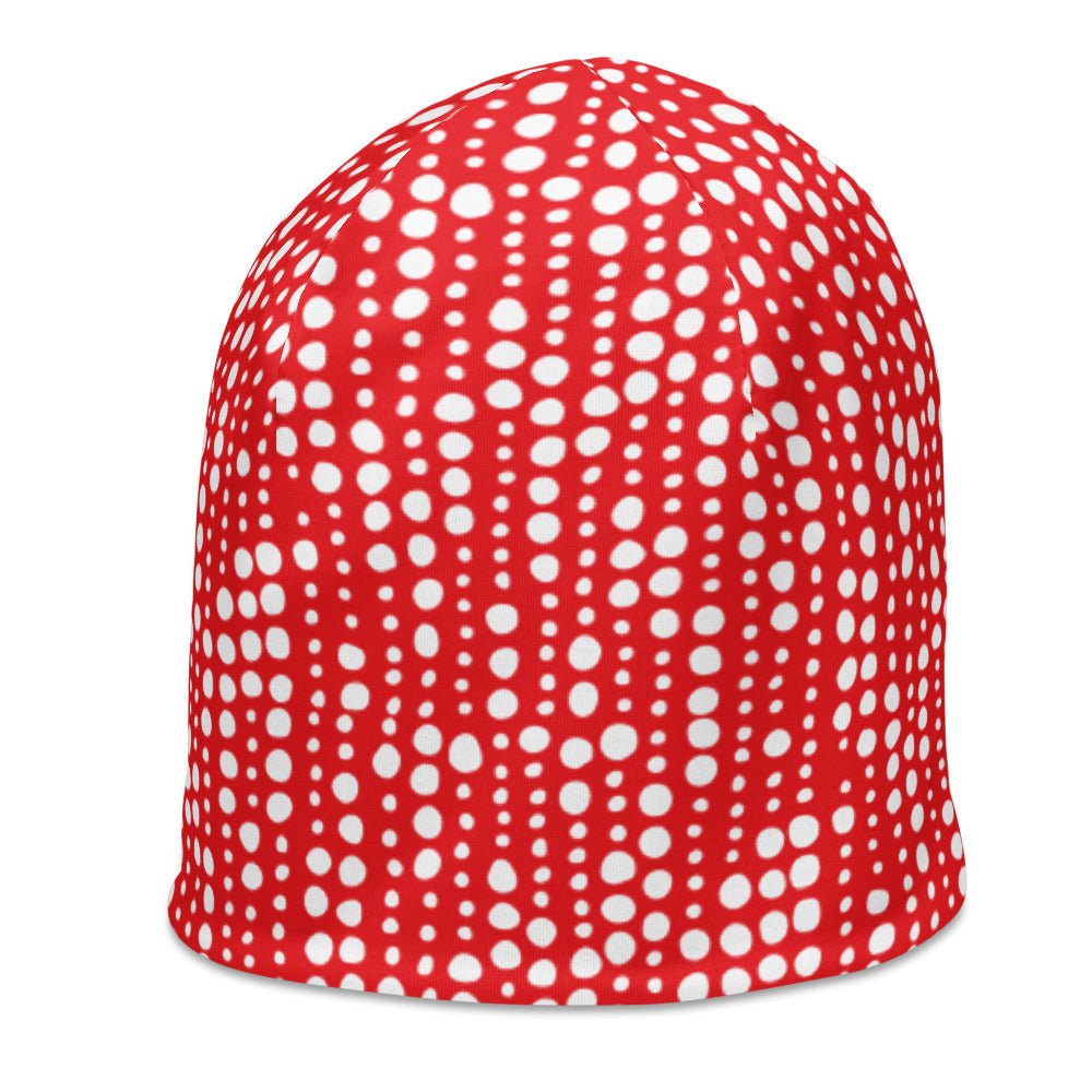 Red Polkadot Beanie