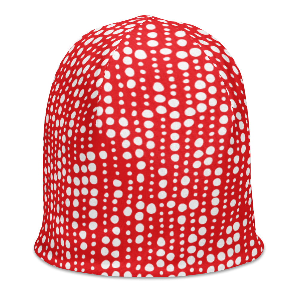 Red Polkadot Beanie