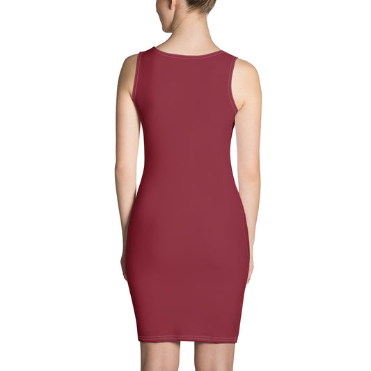 Women Burgundy Casual Dress