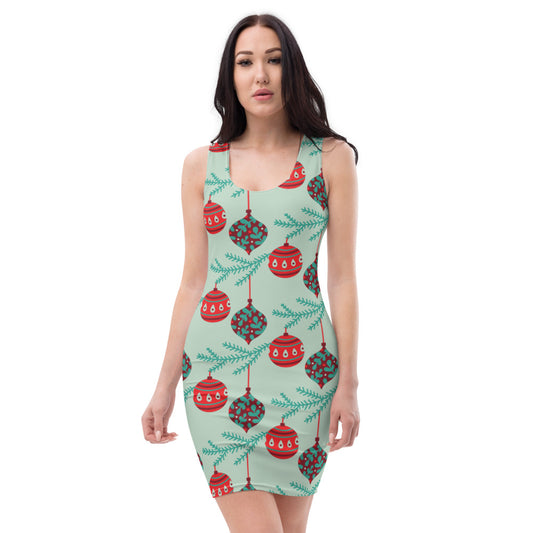 Women Christmas Bell Sublimation Dress