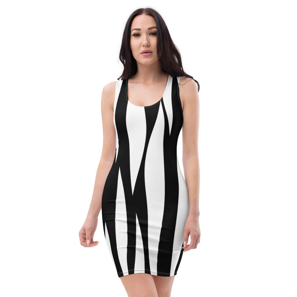 Women Zebra Striped Dress