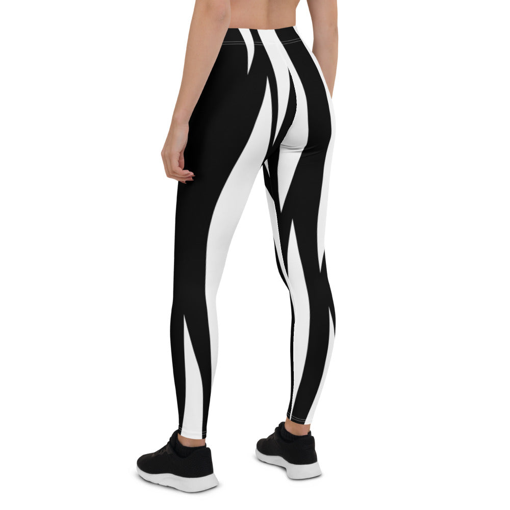 Women Zebra Striped Leggings