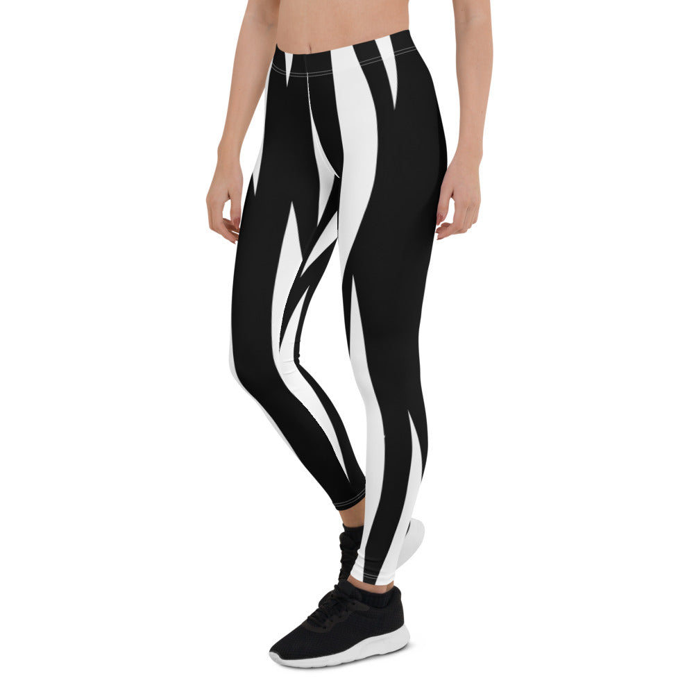 Women Zebra Striped Leggings