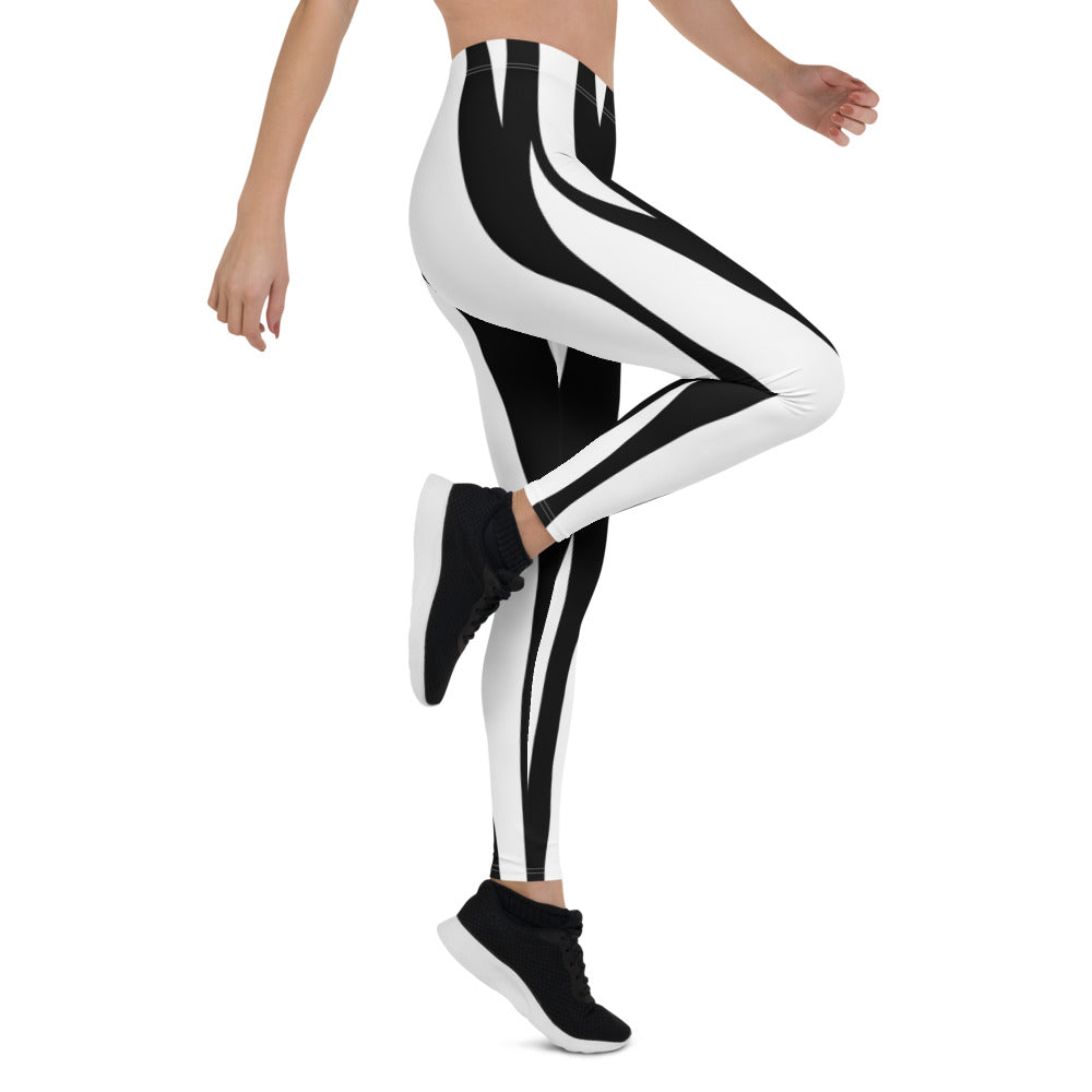 Women Zebra Striped Leggings