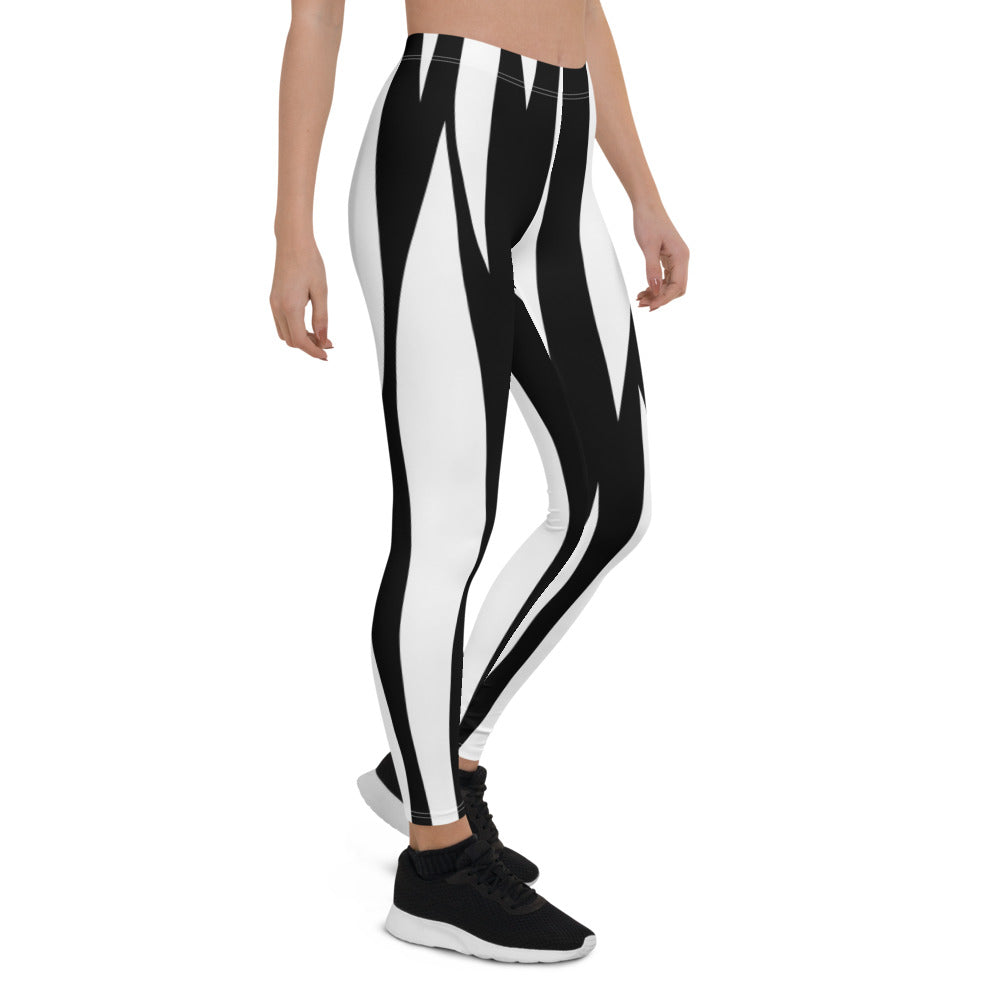 Women Zebra Striped Leggings