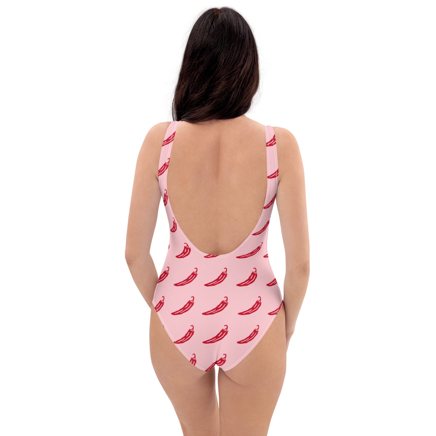 Women Hot Pepper One Piece Swimsuit