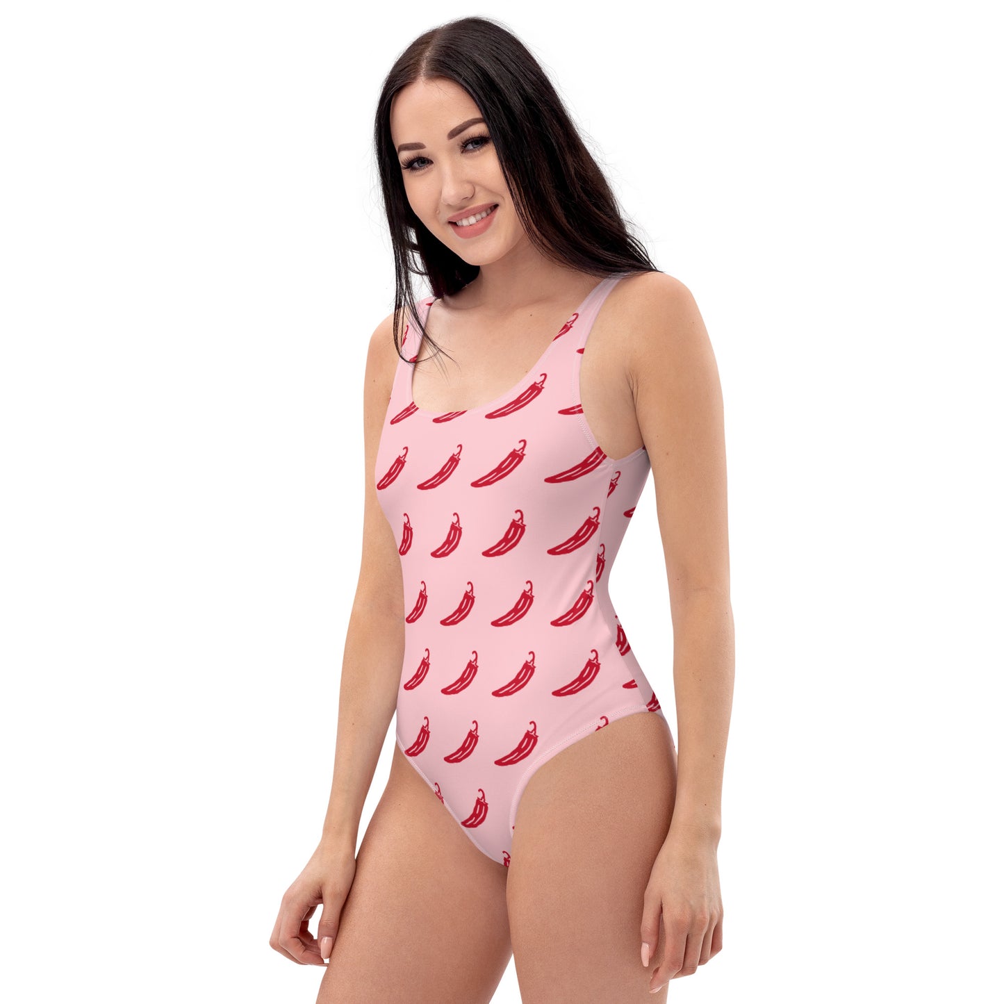 Women Hot Pepper One Piece Swimsuit