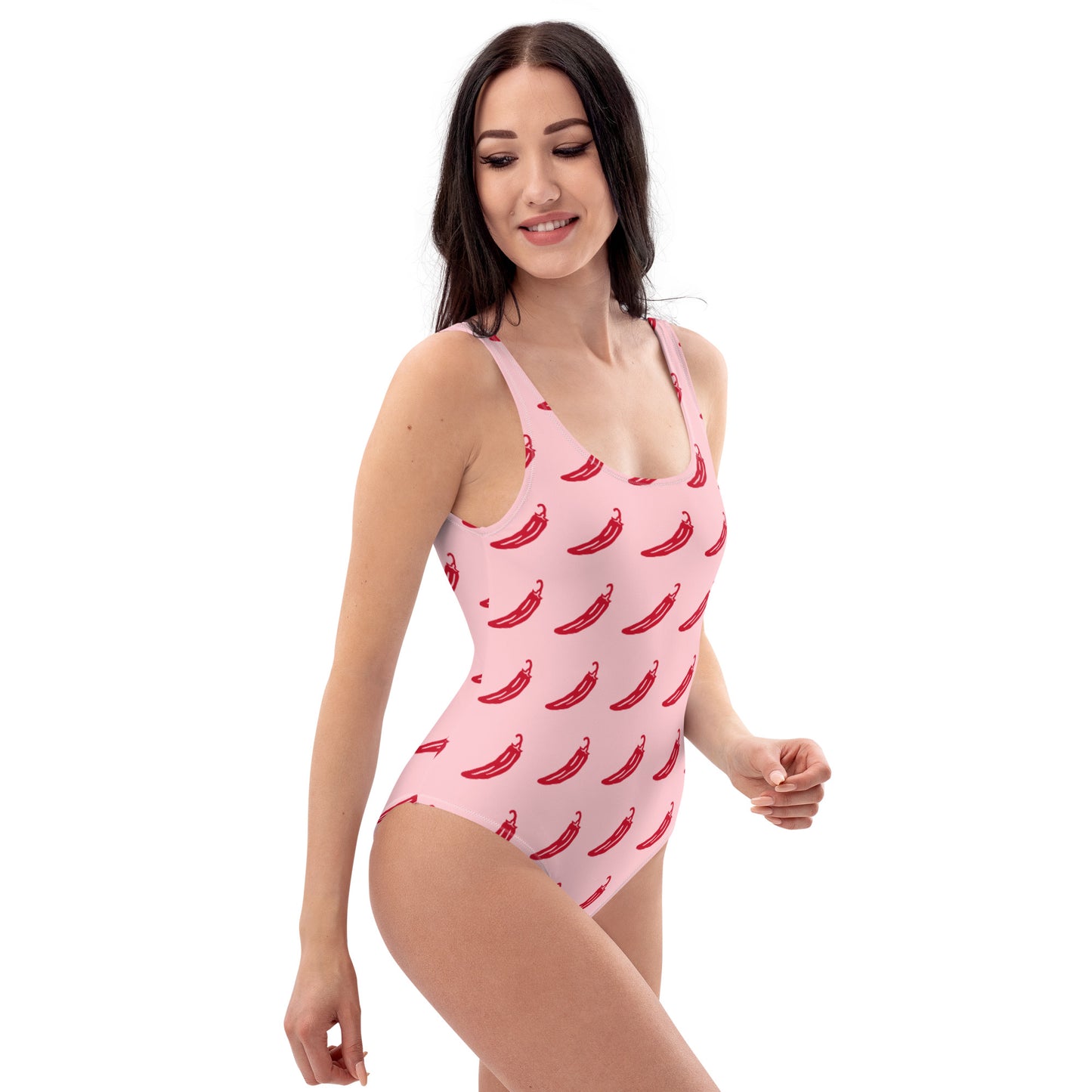 Women Hot Pepper One Piece Swimsuit