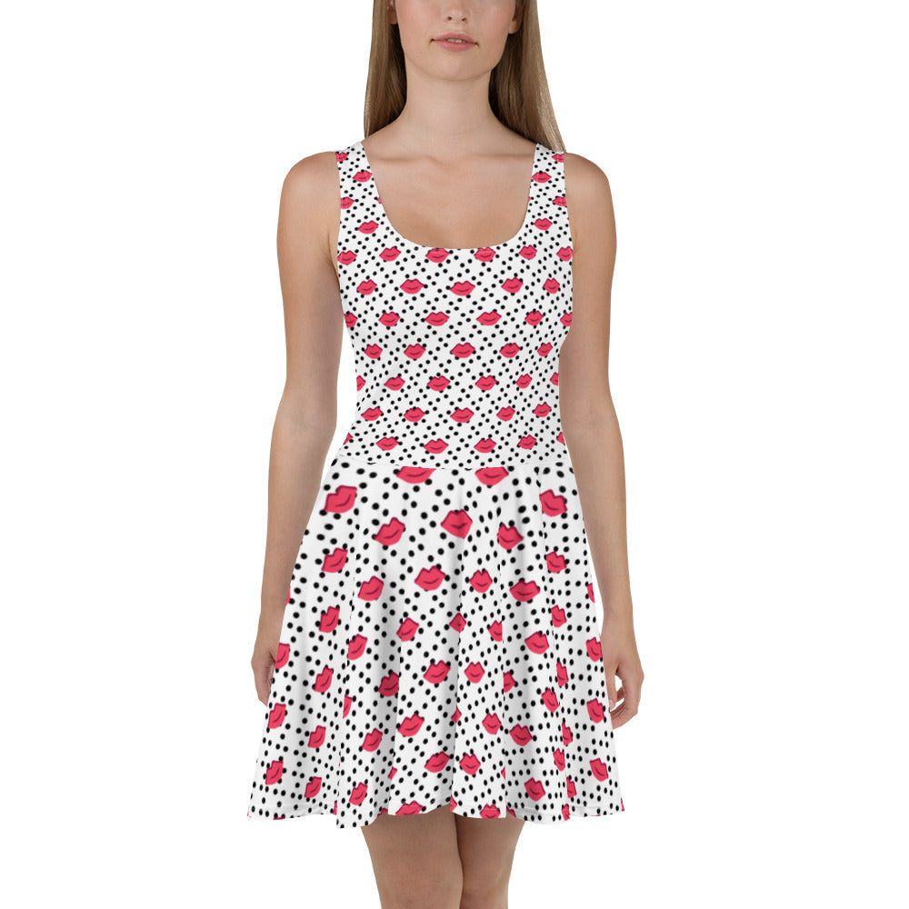 Women Kiss Skater Dress