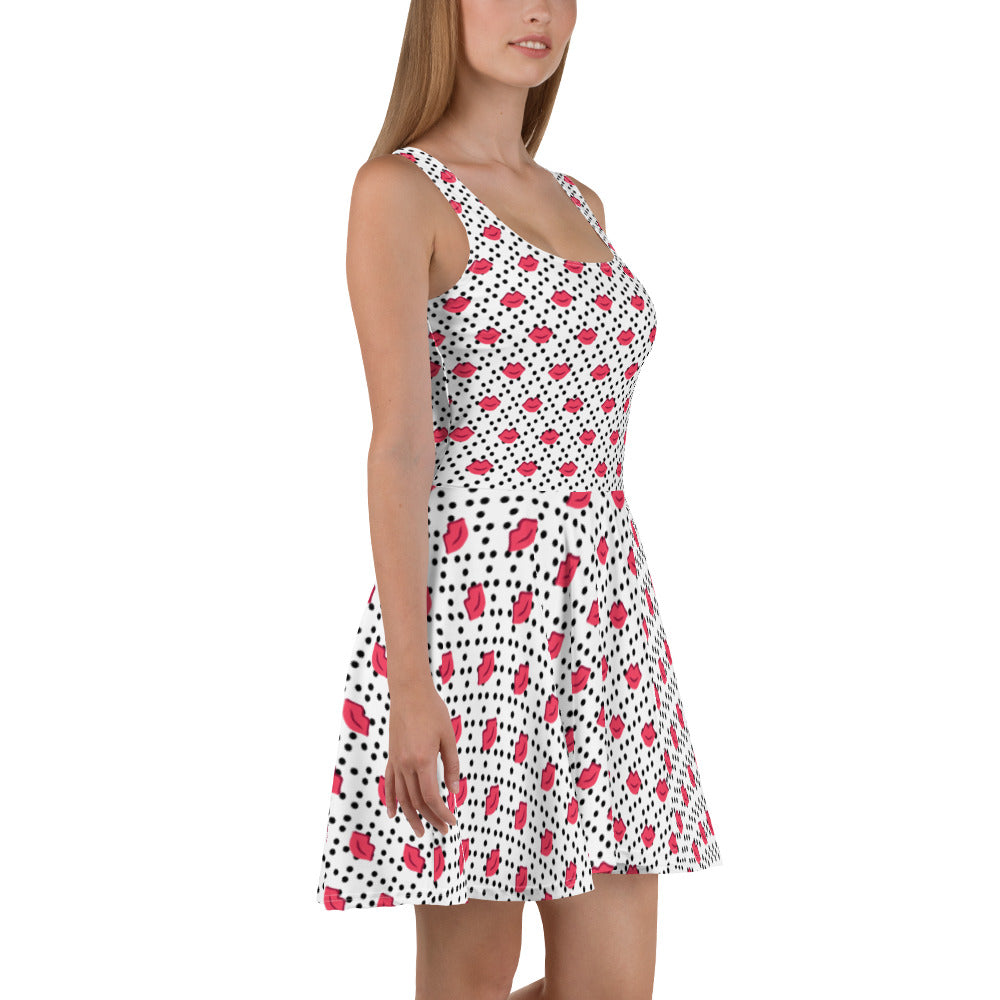 Women Kiss Skater Dress