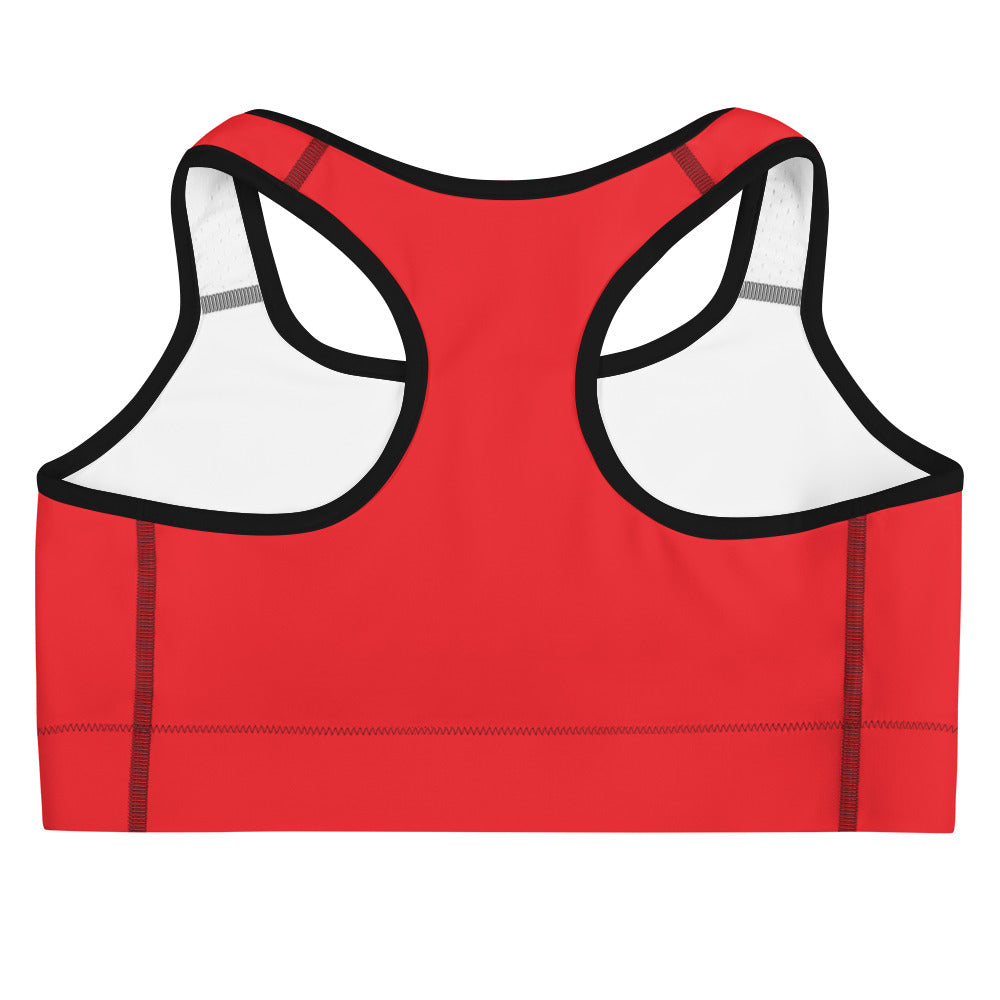 Women Red Flame Sports Bra