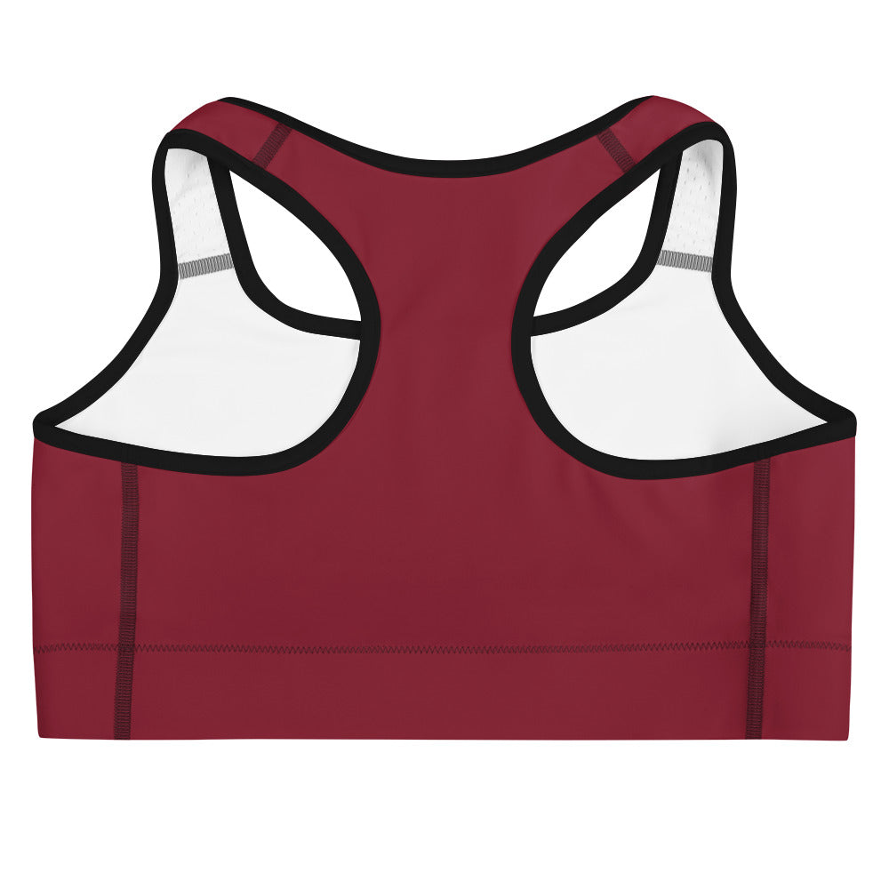 Women Burgundy Sports Bra