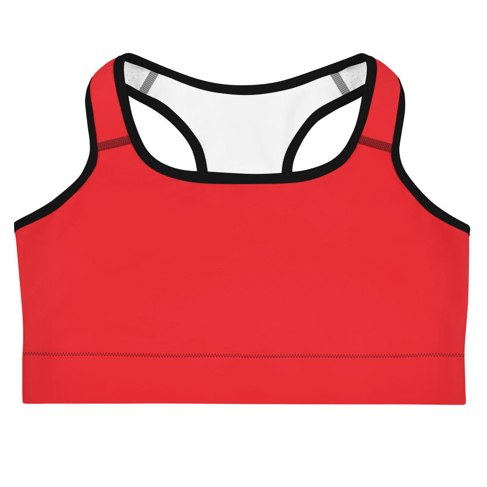 Women Red Flame Sports Bra