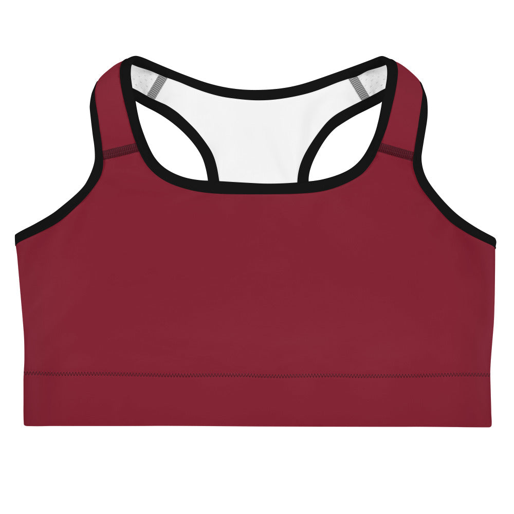 Women Burgundy Sports Bra