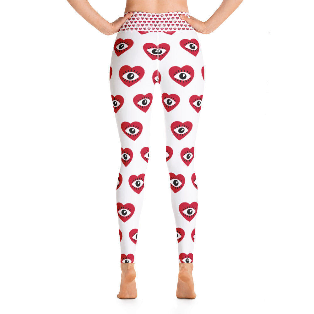 Women Love Eye Yoga Leggings