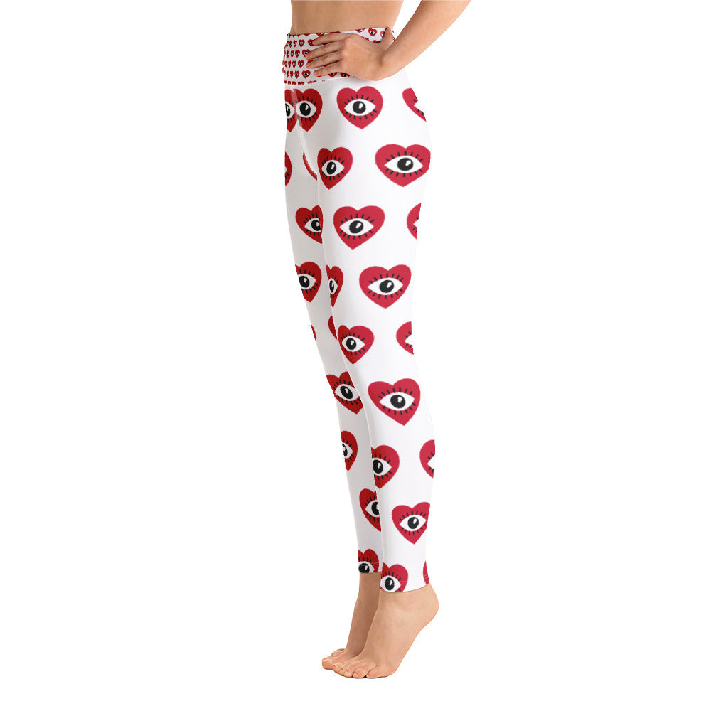 Women Love Eye Yoga Leggings