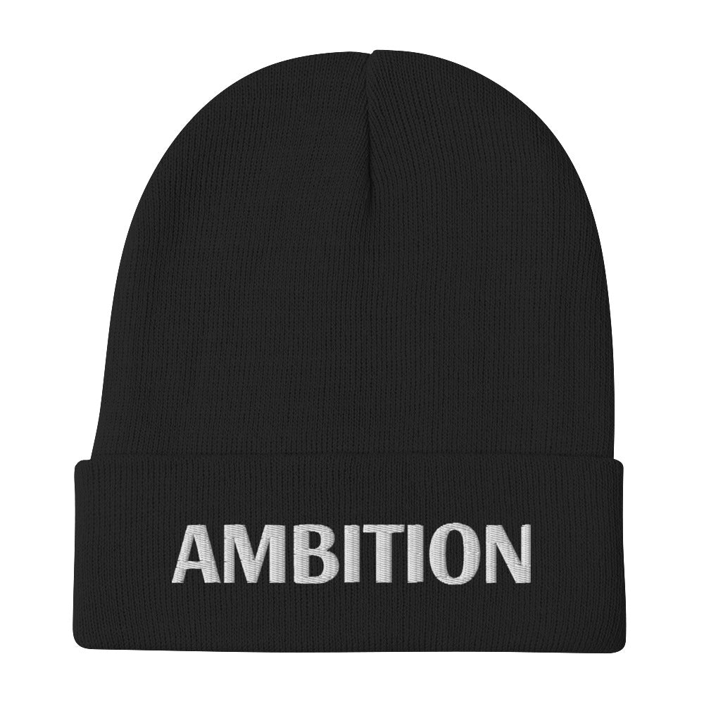 Ambition Embroidered Beanie