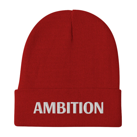 Ambition Embroidered Beanie