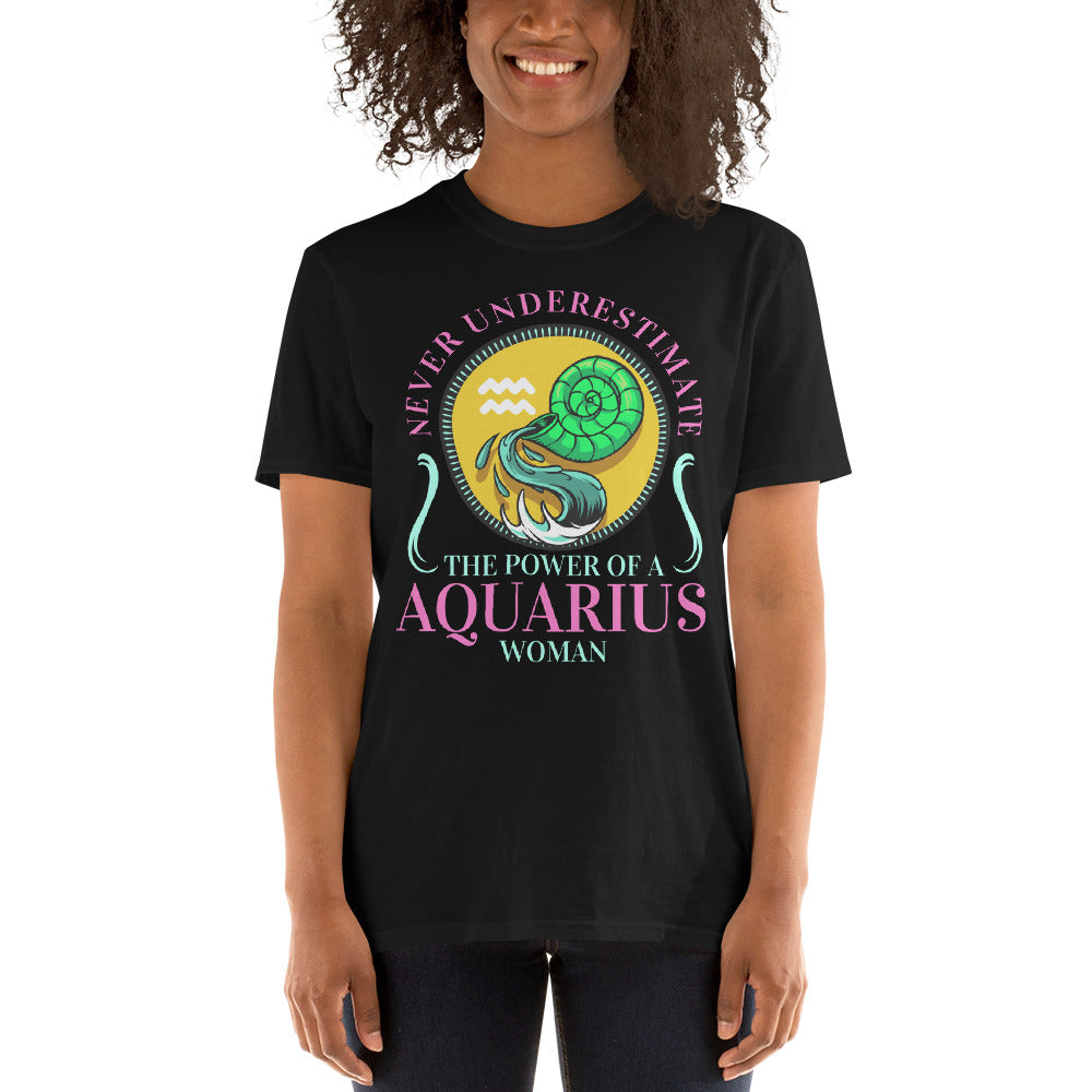 Women Aquarius Zodiac T Shirt