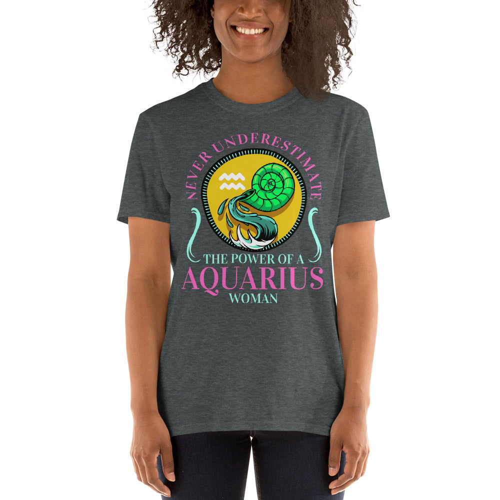 Women Aquarius Zodiac T Shirt