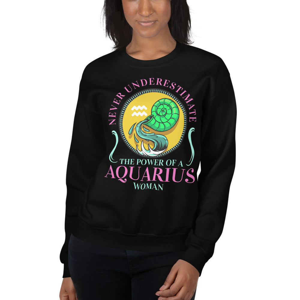 Women Aquarius Zodiac Sweatshirts