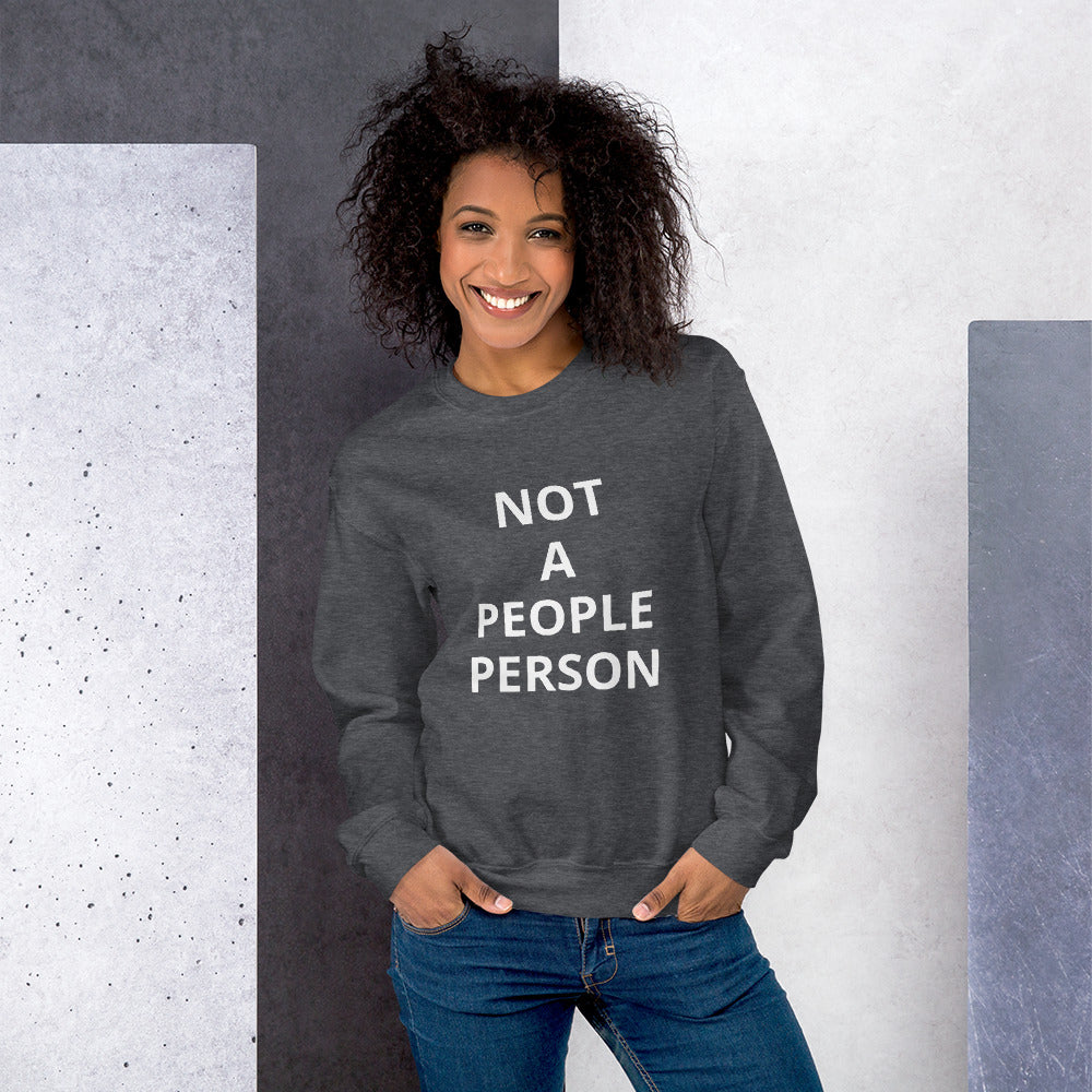 Women Not A People Person Sweatshirt