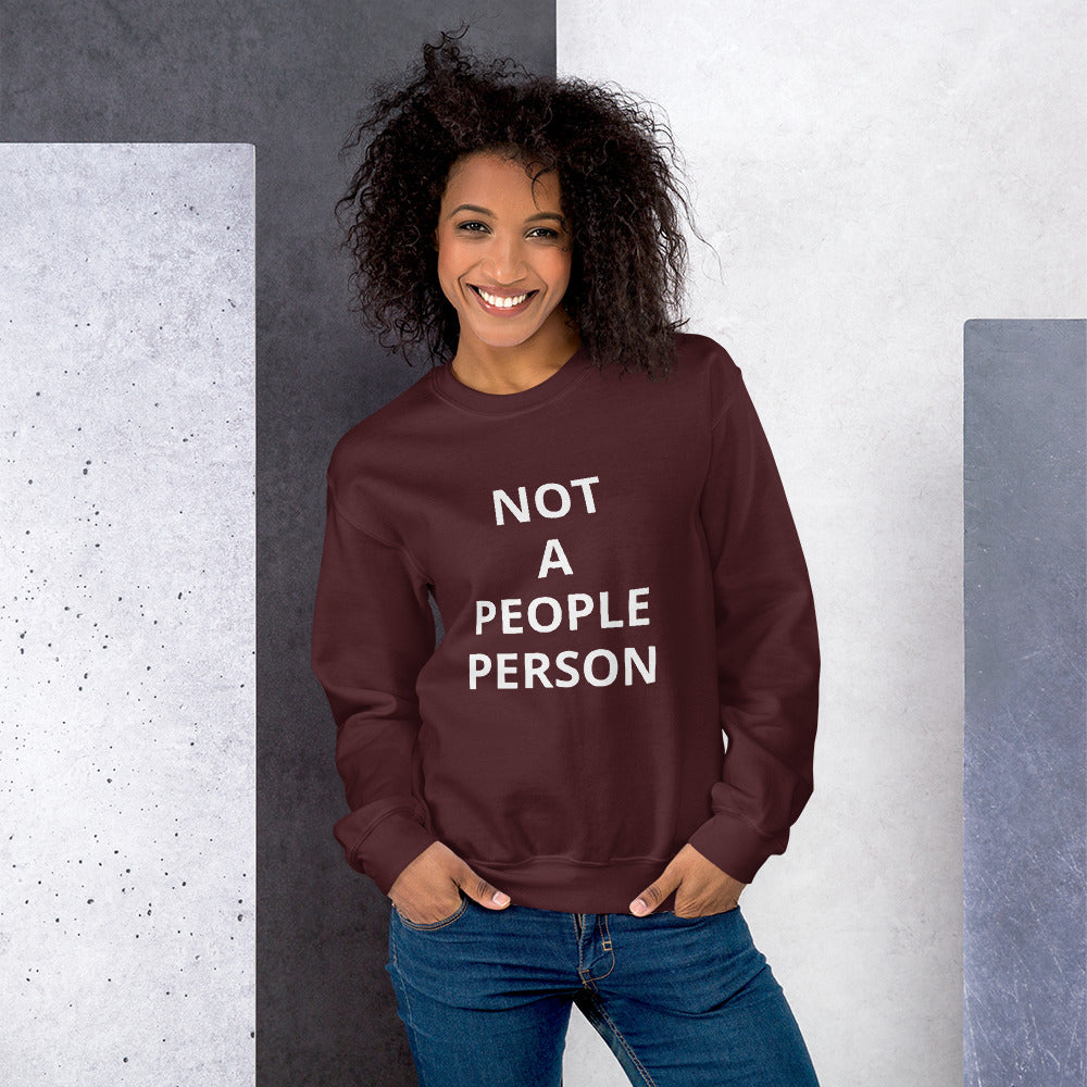 Women Not A People Person Sweatshirt