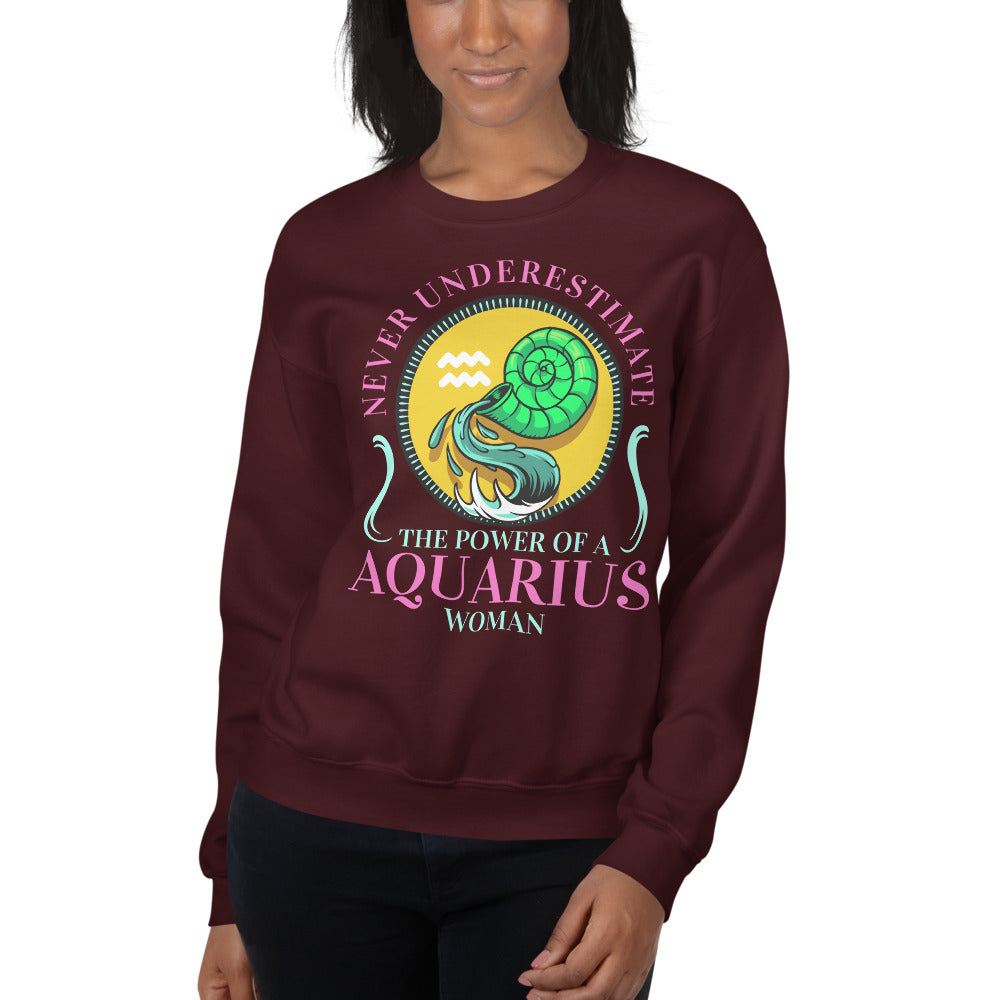 Women Aquarius Zodiac Sweatshirts