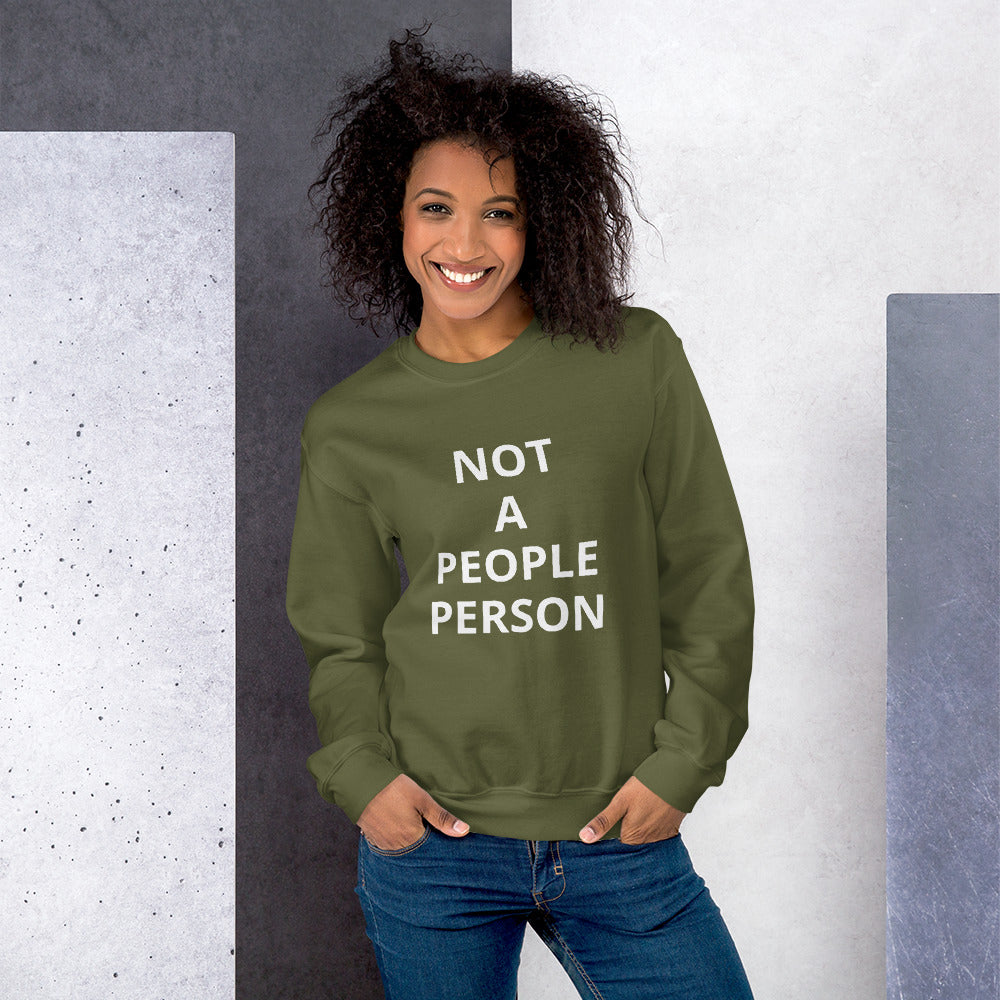 Women Not A People Person Sweatshirt