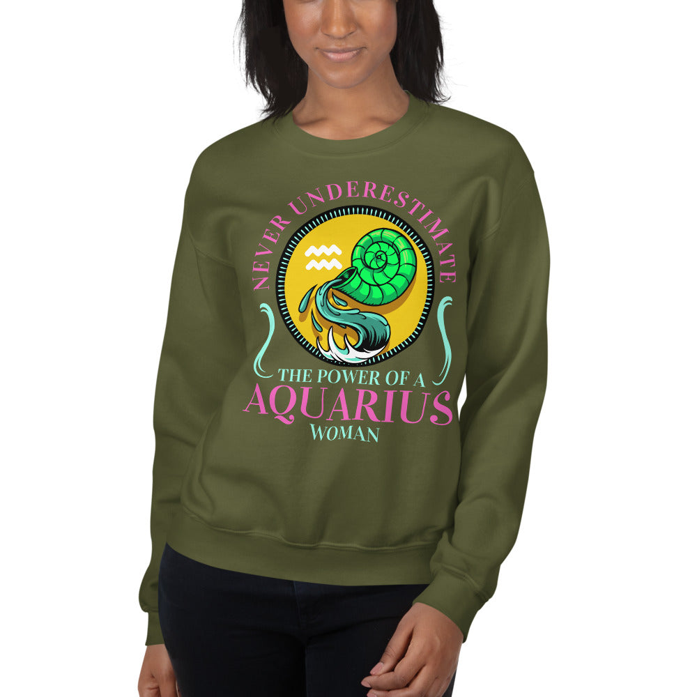 Women Aquarius Zodiac Sweatshirts