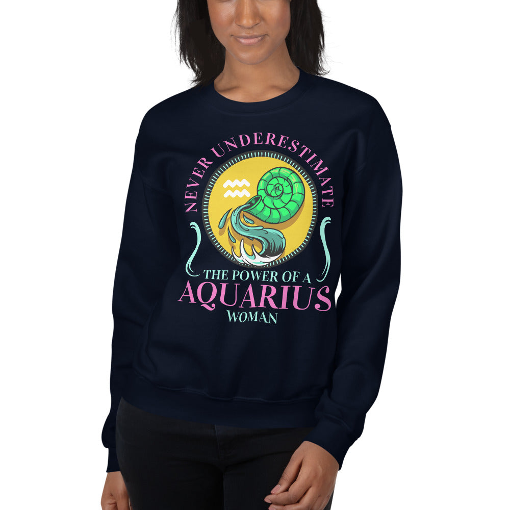 Women Aquarius Zodiac Sweatshirts