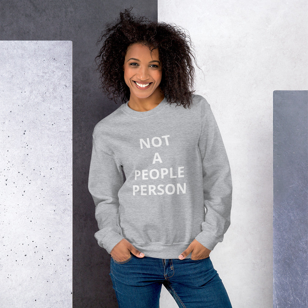 Women Not A People Person Sweatshirt