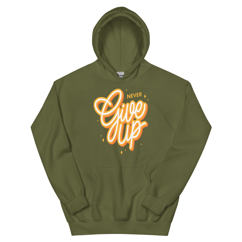 Never Give Up Unisex Hoodies