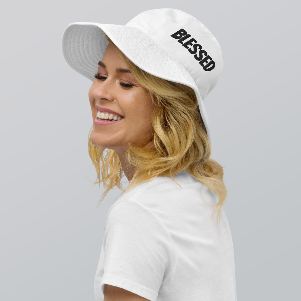 Women Blessed Wide Brim Bucket Hats